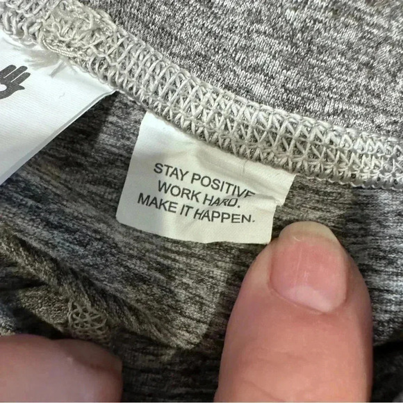 Spiritual Gangster Heather Gray High-Rise Multi Colored Stripes  Leggings Size S - Picture 7 of 13